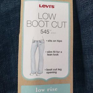 Levi's 545 low boot cut NWT 16